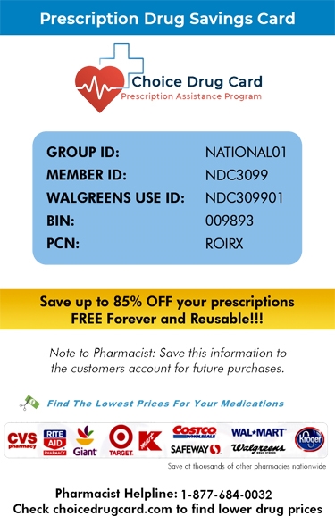 free prescription discount card for your pharmacy