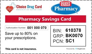 Giant Eagle prescription discount card, save on your prescription medications at Giant Eagle pharmacy