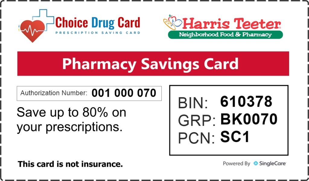 Harris Teeter Pharmacy Discount Card