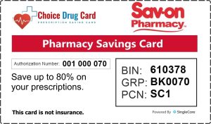 Sav-on Pharmacy Prescription Discount Card