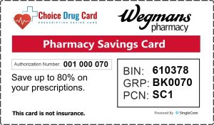 Wegmans Pharmacy Prescription Discount Card