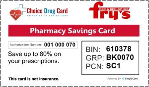Fry's Pharmacy Prescription Discount Card