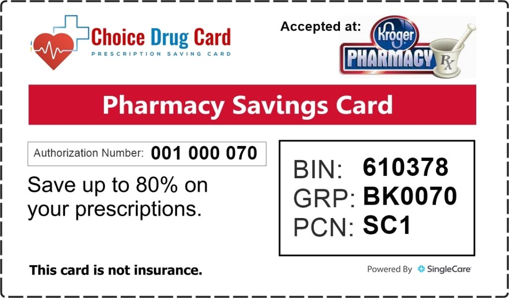 Kroger Pharmacy Discount Card 2022 Choice Drug Card